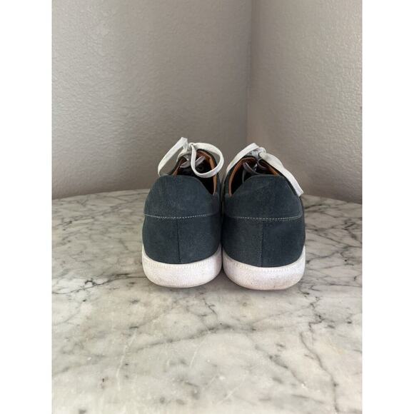 Beckett Simonon Sneakers Mens Size 13 Blue Suede Lace Up Shoes Geller Trainers - Picture 4 of 7